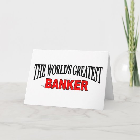 De grootste bankier ter wereld kaart (Voorkant)