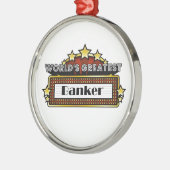 De grootste bankier ter wereld metalen ornament (Links)