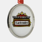 De grootste barman ter wereld metalen ornament (Rechts)