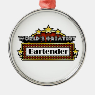 De grootste barman ter wereld metalen ornament