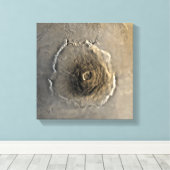 De grootste bekende vulkaan in het zonnestelsel canvas afdruk (Insitu (Houten vloer))
