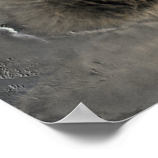 De grootste bekende vulkaan in het zonnestelsel poster (Hoek)