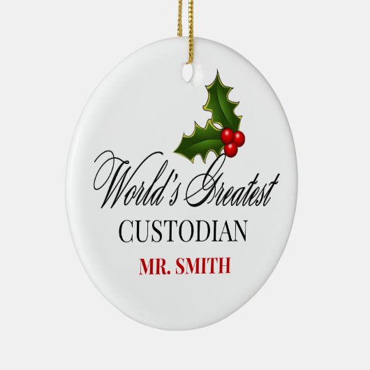 De grootste bewaarder ter wereld keramisch ornament (Rechts)