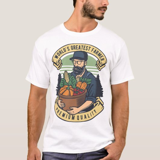 De grootste boer ter wereld t-shirt (Voorkant)