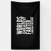 De grootste boer van de wereld, bedoel ik vader spandoek (Verticaal)