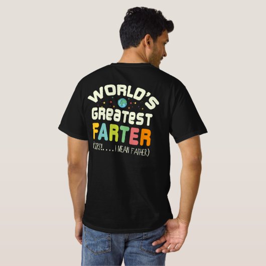De grootste boer van de wereld... ik bedoel vader. t-shirt (Achterkant volledig)