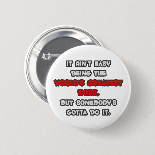 De grootste boksrob ter wereld ronde button 5,7 cm (Voorkant /achterkant)