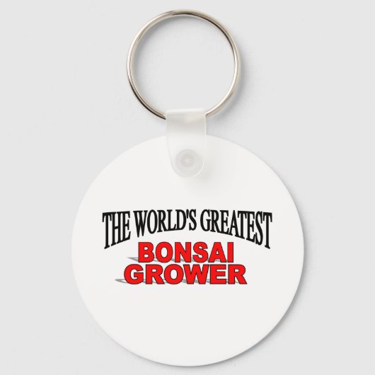 De grootste Bonsai-teler ter wereld Sleutelhanger (Voorkant)