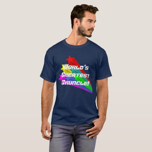 'De grootste bovenloop van de wereld' met schietst T-shirt (Voorkant volledig)