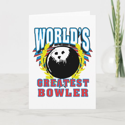 De grootste Bowler ter wereld Feestdagen Kaart (Voorkant)