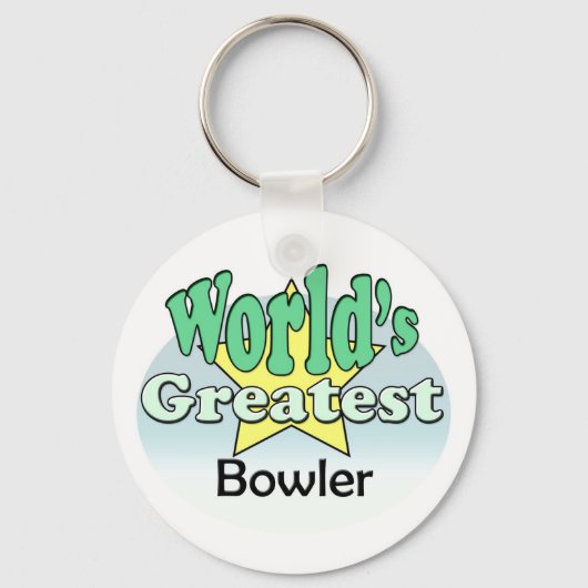 De grootste Bowler ter wereld Sleutelhanger (Voorkant)
