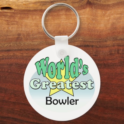 De grootste Bowler ter wereld Sleutelhanger (Voorkant)