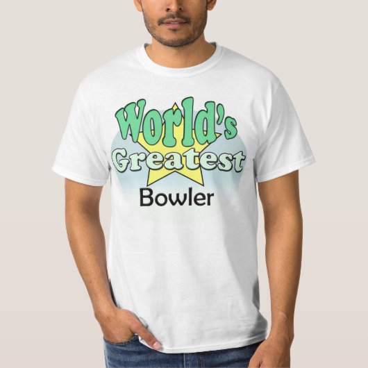 De grootste Bowler ter wereld T-shirt (Voorkant)