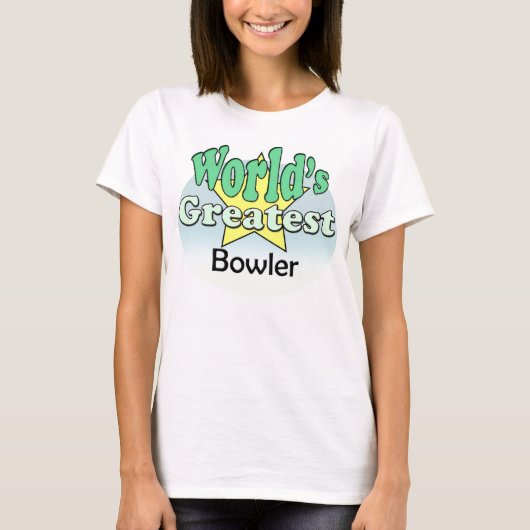 De grootste Bowler ter wereld T-shirt (Voorkant)