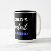 De grootste Boyvriend ter wereld Tweekleurige Koffiemok (Voorkant rechts)