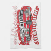 De grootste brandweerman ter wereld theedoek (Verticaal)