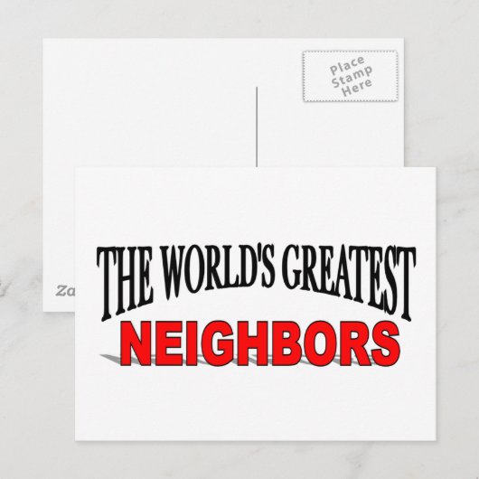 De grootste buren ter wereld briefkaart (Voorkant / Achterkant)