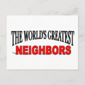 De grootste buren ter wereld briefkaart (Voorkant)