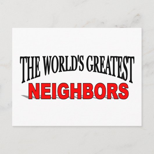 De grootste buren ter wereld briefkaart (Voorkant)