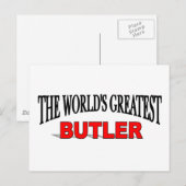 De grootste butler ter wereld briefkaart (Voorkant / Achterkant)