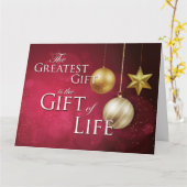 De grootste cadeau is de cadeau van het leven met kaart (Gele Bloem)