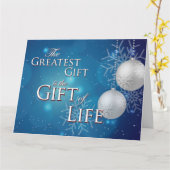 De grootste cadeau is de cadeau van het leven met  kaart (Gele Bloem)