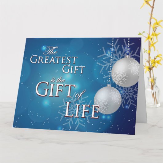 De grootste cadeau is de cadeau van het leven met  kaart (Gele Bloem)