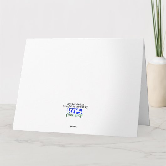 De grootste cadeau is de cadeau van het leven met  kaart (Achterkant)