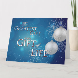 De grootste cadeau is de cadeau van het leven met  kaart