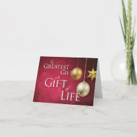  De grootste cadeau is de 'Gift of Life'