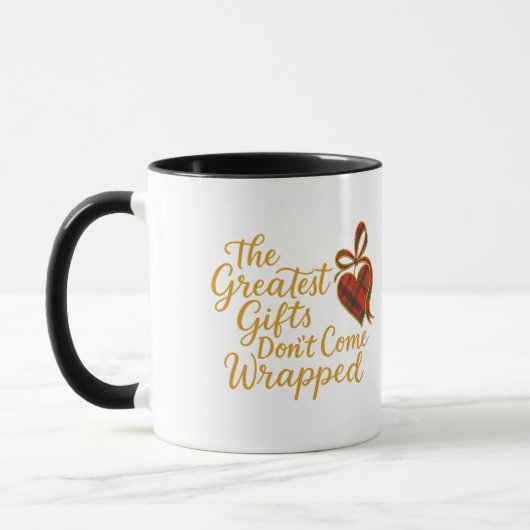 De Grootste Cadeaus Komen Niet Verpakt Mok (Links)