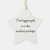 De grootste cadeausterversiering keramisch ornament (Rechts)