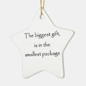De grootste cadeausterversiering keramisch ornament (Links)