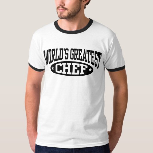 De grootste Chef ter wereld T-shirt (Voorkant)