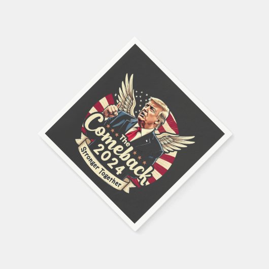 De grootste comeback 2024 samen sterker Trump Servet (Hoek)