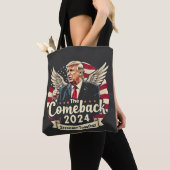 De grootste comeback 2024 samen sterker Trump Tote Bag (Dichtbij)