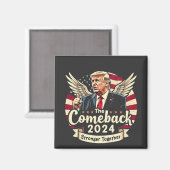 De Grootste Comeback 2024 Sterker Samen Trump Magneet (Voorkant / Achterkant)