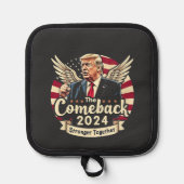 De Grootste Comeback 2024 Sterker Samen Trump Pannenlap (Voorkant)