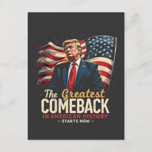 De grootste comeback in de Amerikaanse geschiedeni Briefkaart