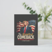 De grootste comeback in de Amerikaanse geschiedeni Briefkaart (Staand voorkant)