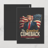 De grootste comeback in de Amerikaanse geschiedeni Briefkaart (Voorkant / Achterkant)