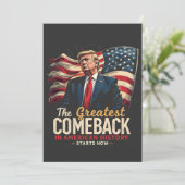 De Grootste Comeback in de Amerikaanse Geschiedeni Kaart (Staand voorkant)