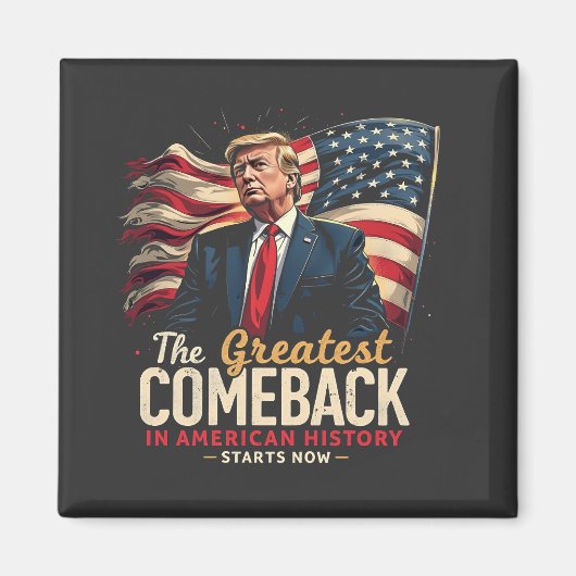 De grootste comeback in de Amerikaanse geschiedeni Magneet (Voorkant)