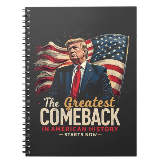 De grootste comeback in de Amerikaanse geschiedeni Notitieboek (Voorkant)