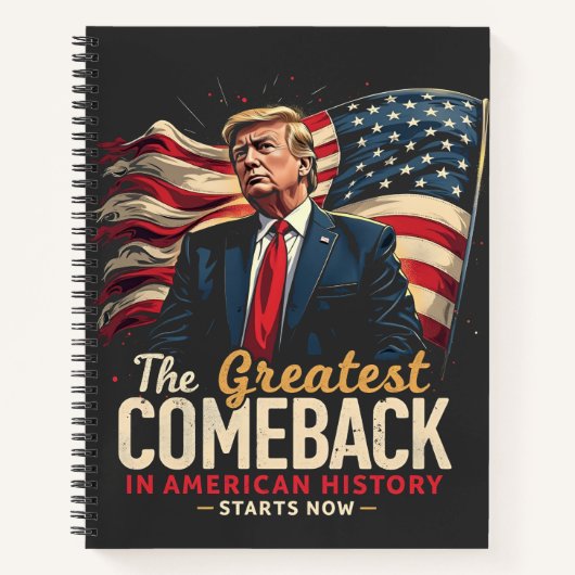 De grootste comeback in de Amerikaanse geschiedeni Notitieboek (Voorkant)