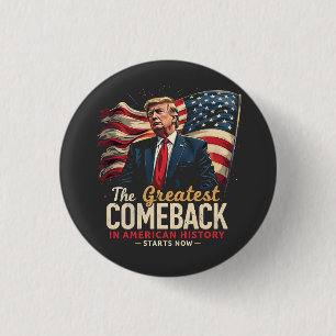De grootste comeback in de Amerikaanse geschiedeni Ronde Button 3,2 Cm
