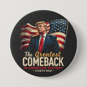 De grootste comeback in de Amerikaanse geschiedeni Ronde Button 7,6 Cm