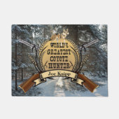 De grootste Coyote jager van de wereld Deurmat (Voorkant)