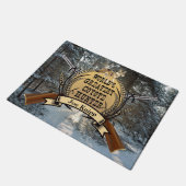 De grootste Coyote jager van de wereld Deurmat (Schuin)