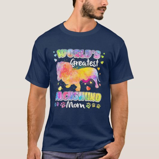 De grootste dachshund-kleuren ter wereld voor Moth T-shirt (Voorkant)